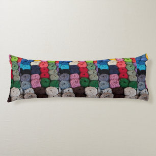 Skeins of yarn body cushion