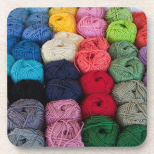 Skeins of yarn coaster