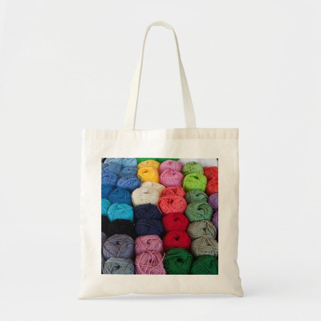 Skeins of yarn tote bag (Front)