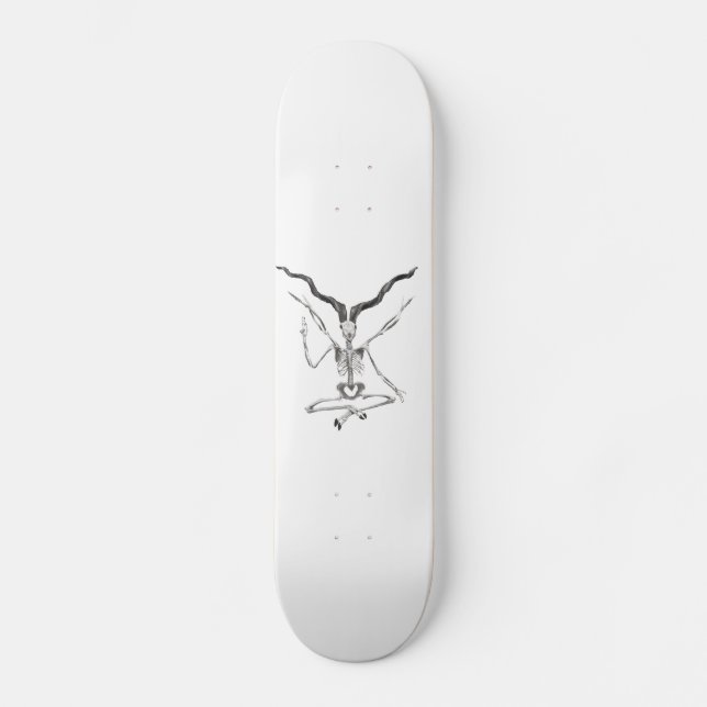 Skeletal Baphomet Skateboard (Front)