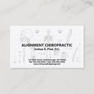Skeletal Blueprint Chiropractic Appointment Cards