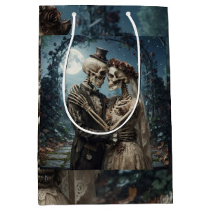 Skeletal Bride and Groom Medium Gift Bag