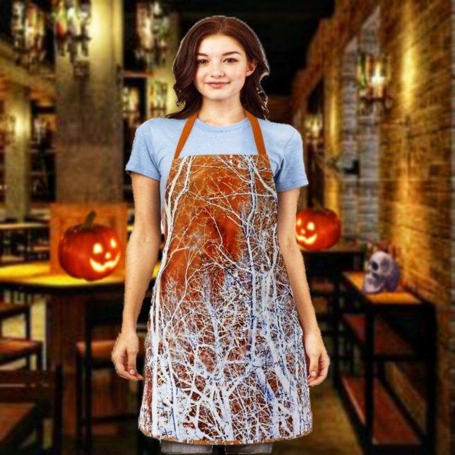 Skeletal Forest-II Apron (Host your next Halloween function, wearing this Skeletal Forest-II Apron!)