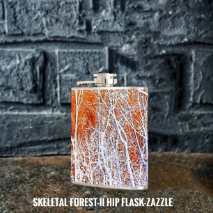 Skeletal Forest II Hip Flask