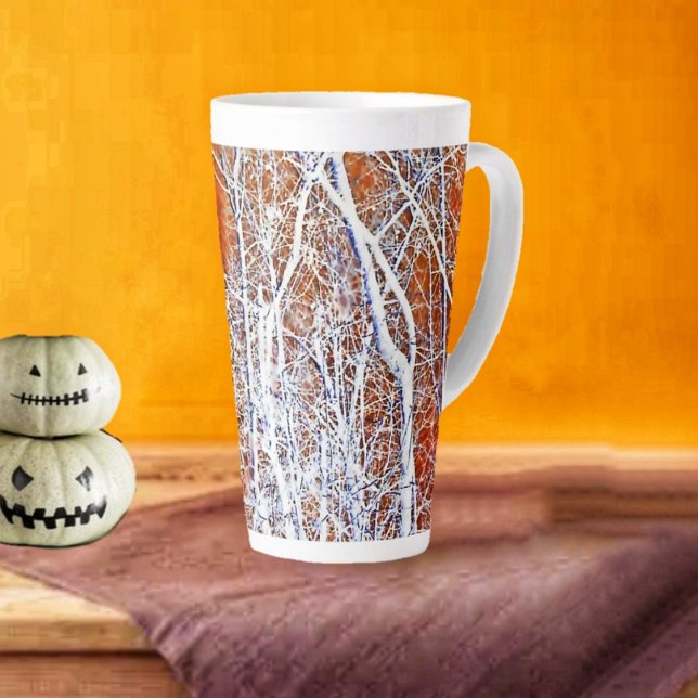 Skeletal Forest-II Latte Mug (Grab your latte mug out of the cupboard, in time for Halloween!)