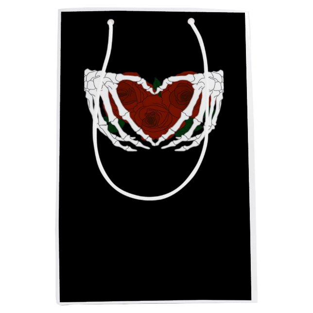 Skeletal Heart  Medium Gift Bag (Front)