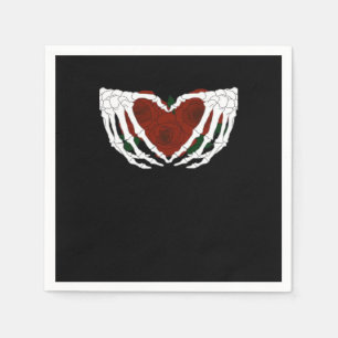 Skeletal Heart  Napkin