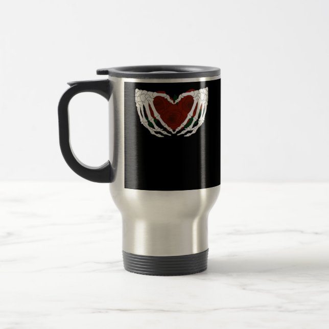 Skeletal Heart  Travel Mug (Left)