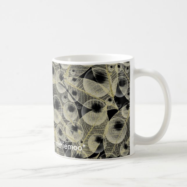 Skeletal Leaf and Bubble Mug (Right)