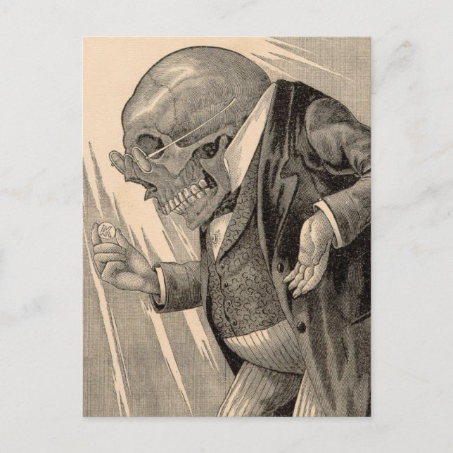 Skeletal Penny Saver Postcard (Front)