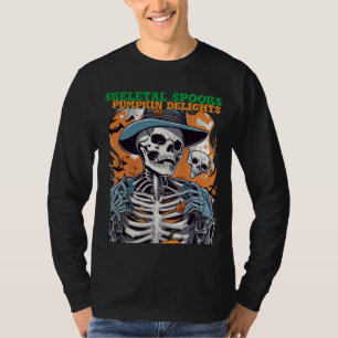 Skeletal Spooks, Pumpkin Delights T-Shirt