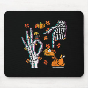 Skeleton 67 Meme Funny Thanksgiving 6 7 Boys Youth Mouse Mat