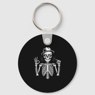 Skeleton 67 Sign Language Alpha Slang Gen 67th Num Key Ring