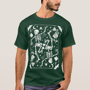 Skeleton Ace of Spades d Goblincore Punk Grunge Bl T-Shirt