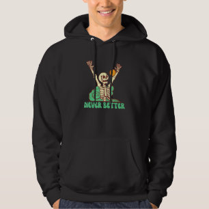 Skeleton Aesthetic Graphic Soft Grunge Emo Goth Hoodie