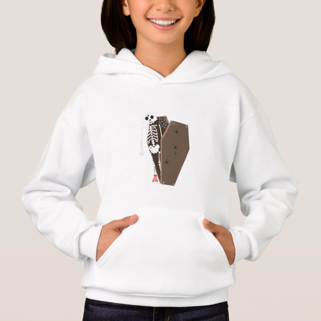 Skeleton and Coffin Halloween Design (Front)