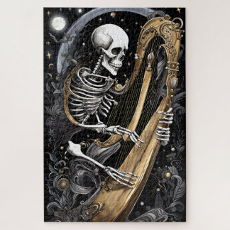 Skeleton and Harp I Jigsaw Puzzle