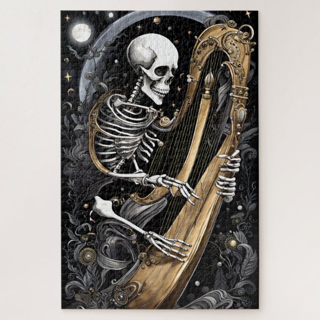 Skeleton and Harp I Jigsaw Puzzle (Vertical)