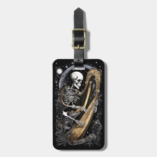 Skeleton and Harp I Luggage Tag