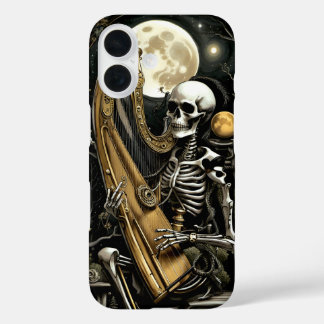 Skeleton and Harp II iPhone 16 Case