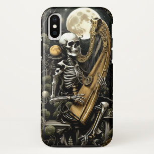 Skeleton and Harp II iPhone X Case