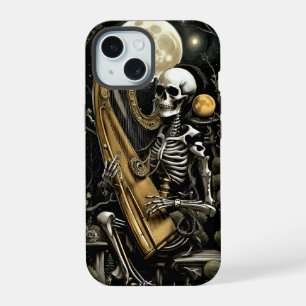 Skeleton and Harp II iPhone 15 Case