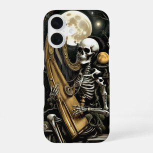 Skeleton and Harp II iPhone 16 Case