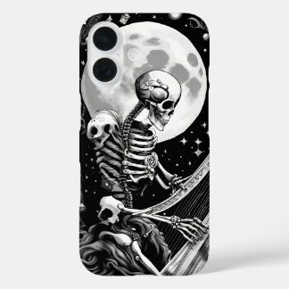 Skeleton and Harp III iPhone 16 Case