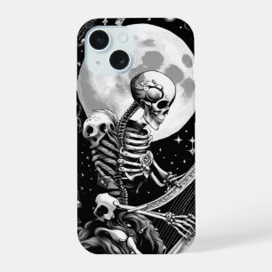 Skeleton and Harp III iPhone 15 Case