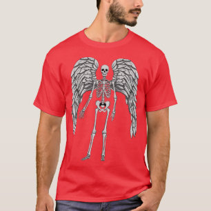 Skeleton Angel Fairycore Grunge Aesthetic Goth Ske T-Shirt