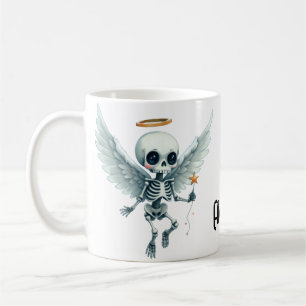 Skeleton Angel – The Sweet Side of the Afterlife.  Coffee Mug