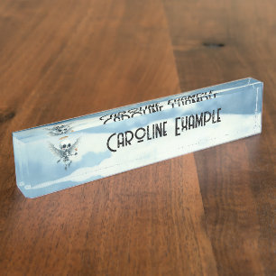 Skeleton Angel – The Sweet Side of the Afterlife. Nameplate