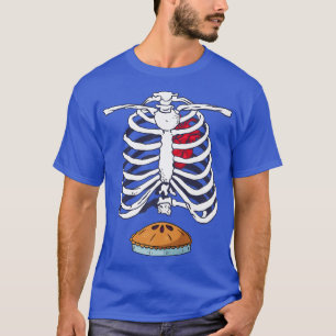 Skeleton Apple Pie Halloween Foodie Scary Food Lov T-Shirt