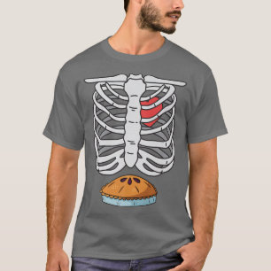 Skeleton Apple Pie Pregnancy Announcement Funny Ba T-Shirt