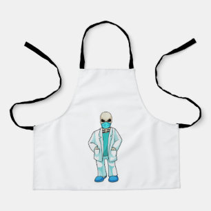 Skeleton as Doctor with Face mask Apron