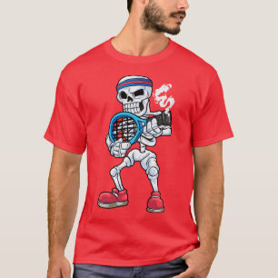 Skeleton as Tennis player with Head T-Shirt