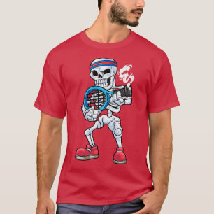 Skeleton as Tennis player with Head T-Shirt
