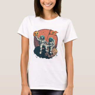 Skeleton Astronaut Crew T-Shirt