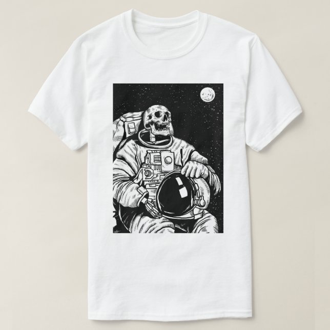 Skeleton Astronaut T-Shirt (Design Front)