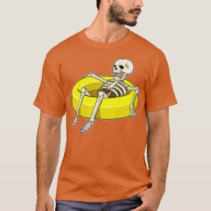 Skeleton at Swimming with Swim ring T-Shirt
