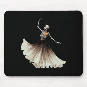 Skeleton Ballerina Ballet Dance Halloween Women Gi Mouse Mat