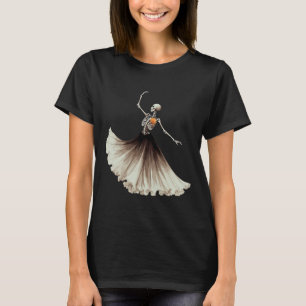Skeleton Ballerina Ballet Dance Halloween Women Gi T-Shirt