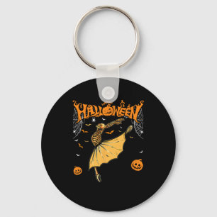 Skeleton Ballerinas Ballet Dance Cute Halloween Co Key Ring