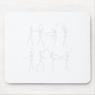 Skeleton Ballerinas Ballet Dance Cute Halloween Co Mouse Mat