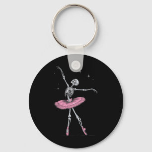 Skeleton Ballet Halloween Costume Funny Skull Key Ring