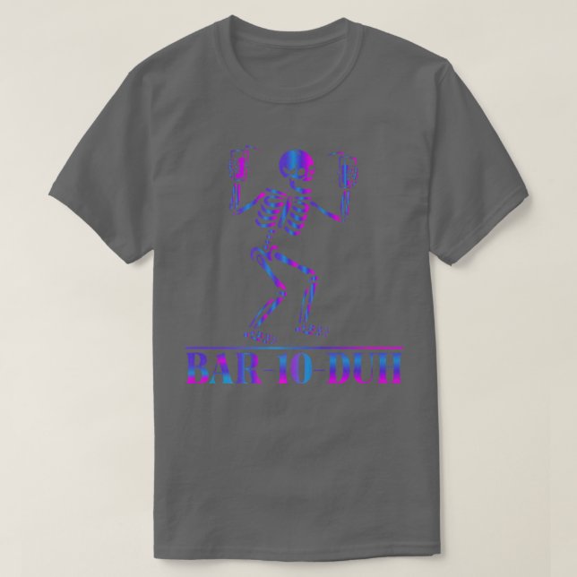 Skeleton Bartender Funny Bartending Bar Drinks Gra T-Shirt (Design Front)