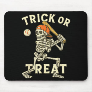 Skeleton Baseball Halloween Costume Funny Men Boys Mouse Mat