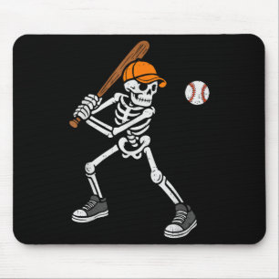 Skeleton Baseball Halloween Costume Mens Boys Teen Mouse Mat