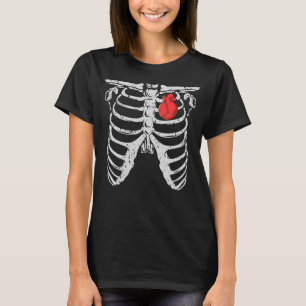 Skeleton Baseball Player Kids Baseball Halloween T-Shirt