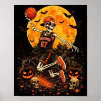 Skeleton basketball halloween costume funny men